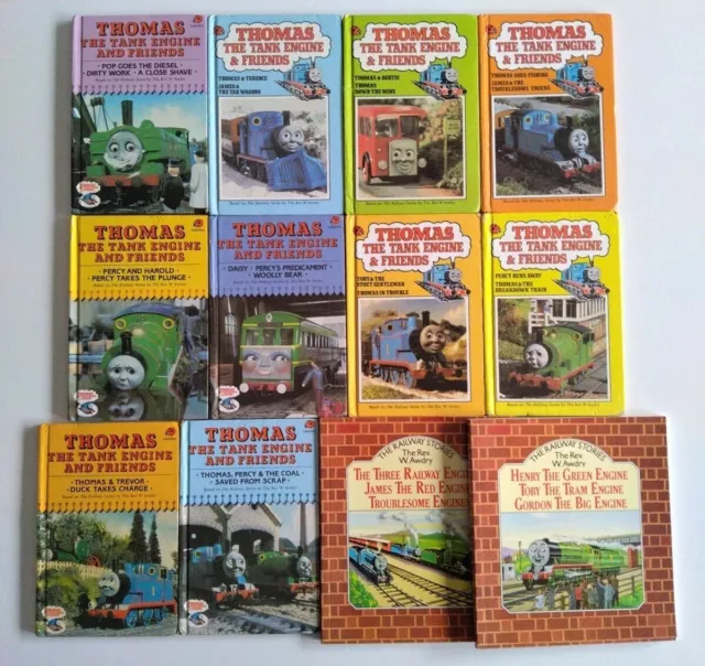 Thomas the Tank Engine Bulk Lot Vintage 12x Books (1980s Ladybird | Rev W.Awdry)