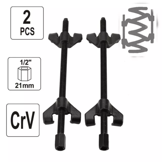 380 mm 2 tlg Federspanner Set Tieferlegung Universal AUTO PKW KFZ Montagespanner