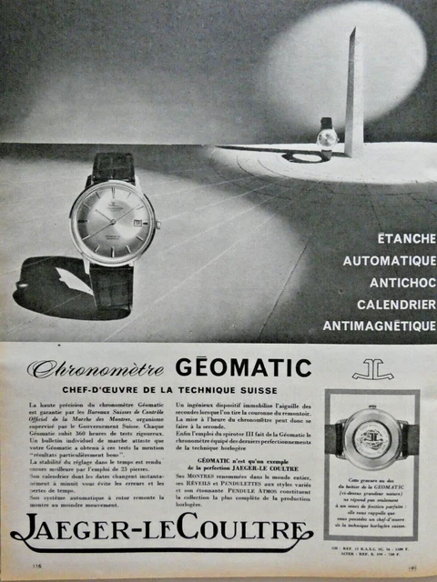 Publicité - Horlogerie - Jaeger-LeCoultre - 1947
