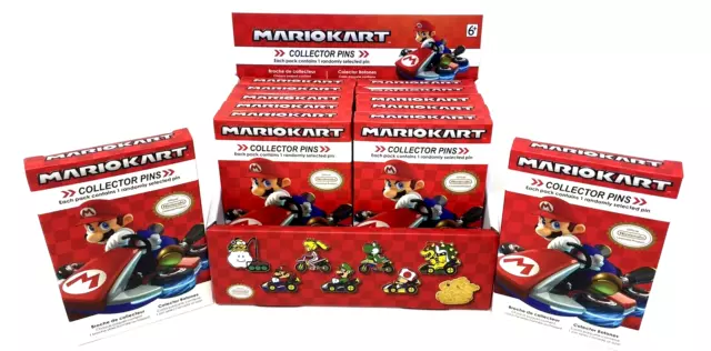 Nintendo Super Mario Kart Case Lot of 12 Sealed Series 2 Collector Pin Blind Box