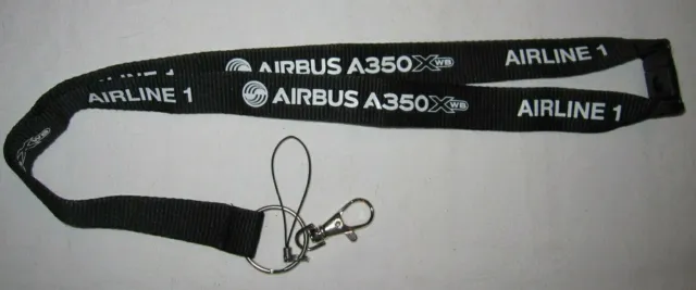 Airbus A350 XWB Airline 1 Schlüsselband Lanyard NEU (A62v)