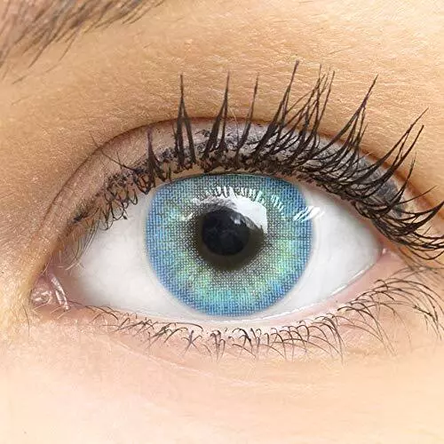 Glamlens Natural Blue Colorful Very High Opacity Lenses Jas...