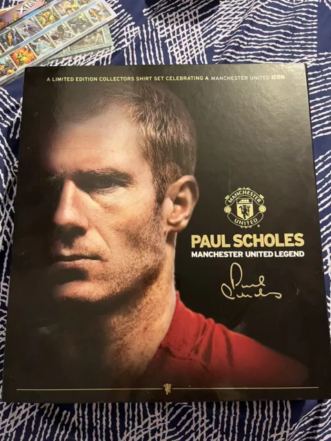 Limited Edition Collectors Shirt Set Paul scholes Manchester United