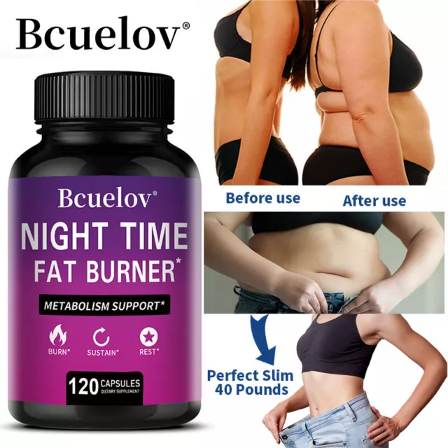 Fatburner für die Nacht - Abnehmen, Appetit Unterdrücken, Entgiftung