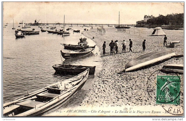 33 ARCACHON - Le bassin et la plage vers Eyrans