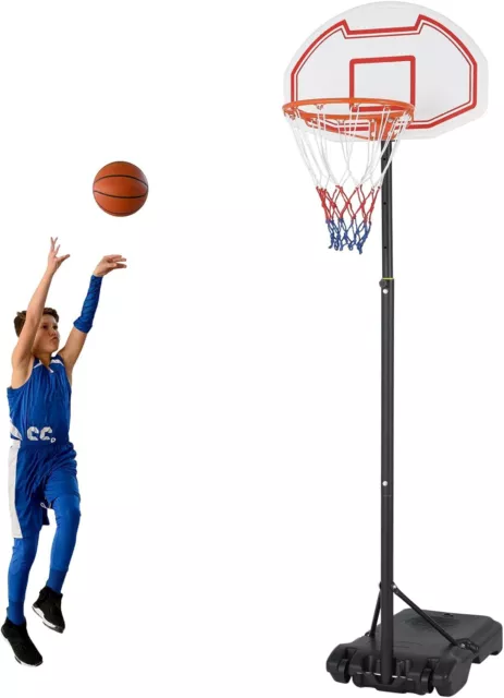 Enfants Panier et Support de Basket, Panier de Basket-Ball Portable 160-210cm