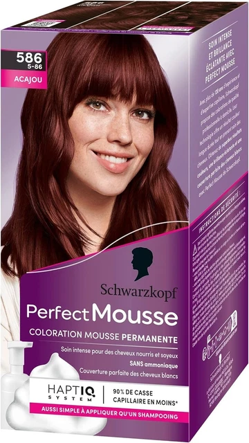 Coloration Schwarzkopf Perfect Mousse - 1 Pièce - Sans Ammoniaque - Nuance 465 Châtain Chocolat