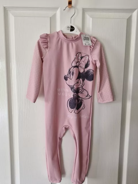 Disney Minnie Mouse Baby Girl's Swimsuit Age 18-24 Months