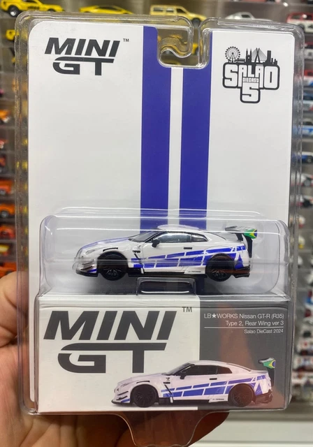 MINI GT 718 LB WORKS Nissan GT-R R35 Type 2 Salão Diecast 5 Brazil