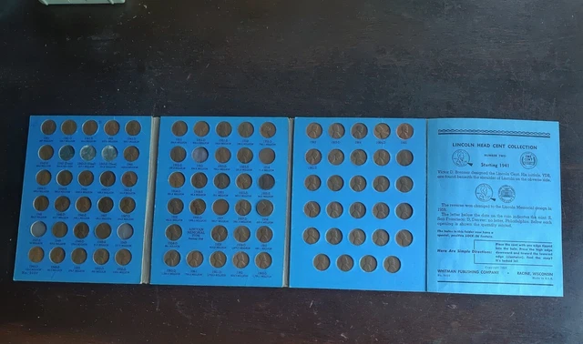 Lincoln Head Cent collection starting 1941 number two No.9030 86 coins total