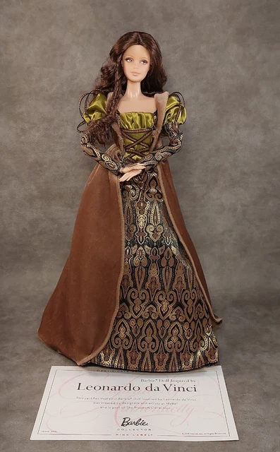 2010 Mattel Barbie Museum Collection Leonardo da Vinci Mona Lisa Deboxed Complet