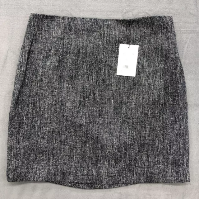 Theory Womens Skirt 12 Navy Multi Herring Melange Mini Skirt Career Business NWT