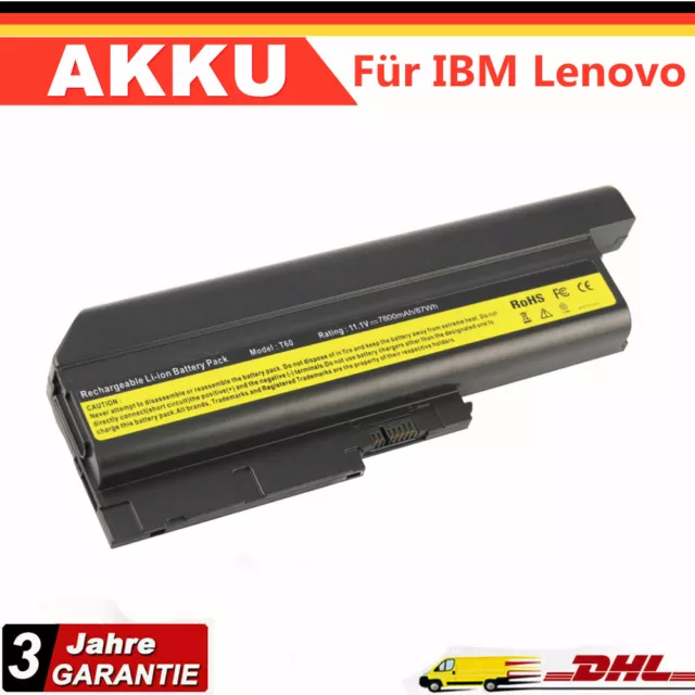 AKKU Für IBM LENOVO THINKPAD T60 T61 T61i R60 SL300 SL400 SL500 R500 T500 W500