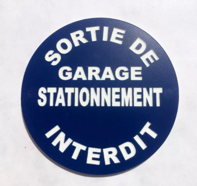 Cartello "Parcheggio Vietato - Uscita Veicoli" 330 Mm – PVC 1,5 Mm – Segnaletica Stradale AUA SIGNALETIQUE – Prodotto Francese
