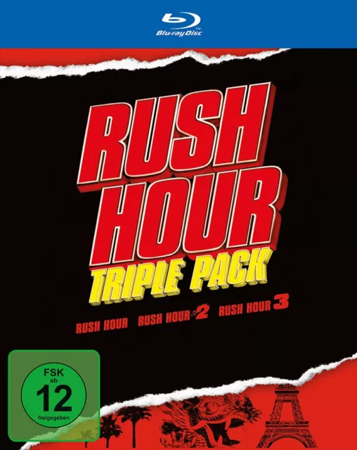 Rush Hour 1+2+3 - Trilogy (Jackie Chan, Chris Tucker) # 3-BLU-RAY-BOX-NEU
