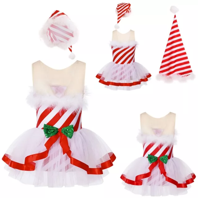 Costume Babbo Natale Bambine Set Morbido Natale Abiti Natale Cosplay Festival