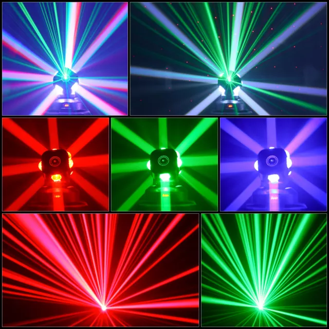 150W RG Laser Moving Head RGBW 8 LED Strobe Beam Bühnenlicht DMX DJ Party Show 3