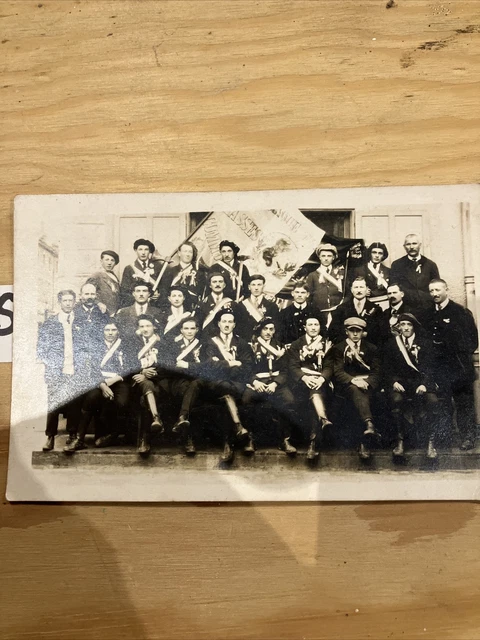 Ancienne Carte Photo Conscrits Classe Années 20/30 A Identifier