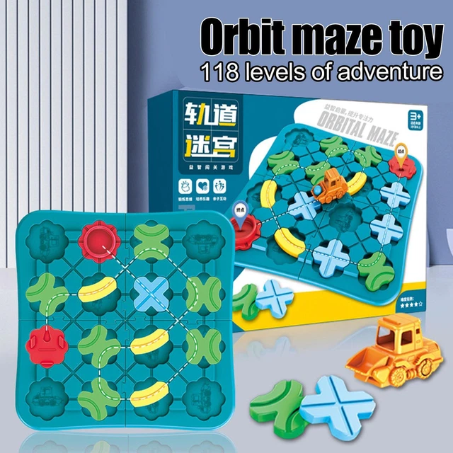 Children Road Maze Builder Game Pull Back Car Track I3 Educational Toy T5X4
