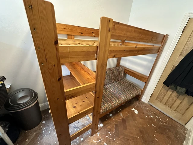 BUNK BED WITH Desk, Drawers, Sofa And Sofabed £20.00 - PicClick UK