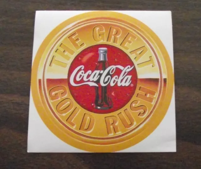 COCA COLA- The Great Gold Rush.  Sticker....