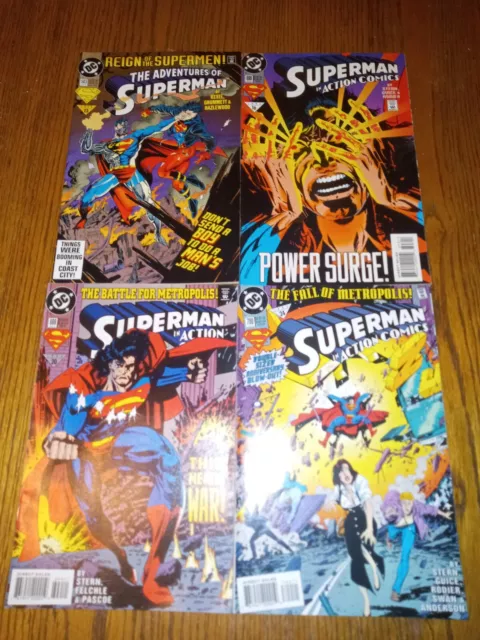 Adventures Of Superman Dc Comics 4 Comic Lot