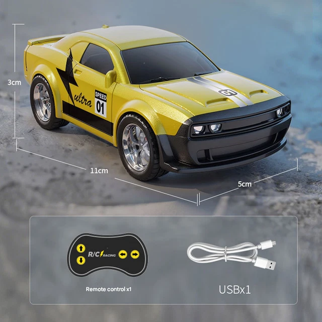 Auto Telecomando Drift 1:43 4WD Scala Pronta Corsa: Mini Con Luci, Giocattolo