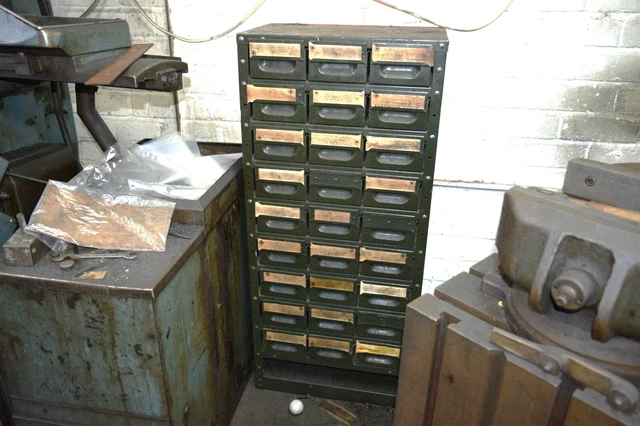 Vintage Industrial Multi Drawer Engineers Cabinet
