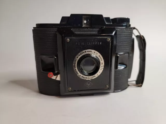 Cámara antigua ANSCO Clipper PD 16 con caja e instrucciones