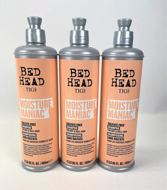 Champú hidratante Tigi para cabezal de cama hidratación maníaco 13,53 oz LOTE de 3