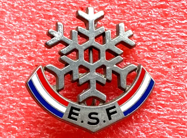 B01 Broche Insigne de SKI ESF ENFANT FLOCON par FOURNIER Brevet Badge Lapel Pin