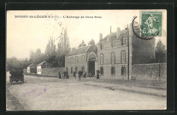 CPA Boissy-St-Leger, L'Auberge de Gros Bois 1909
