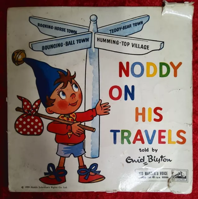 Noddy On His Travels Told By Enid Blyton 7" Vinyl Record. Ref00093