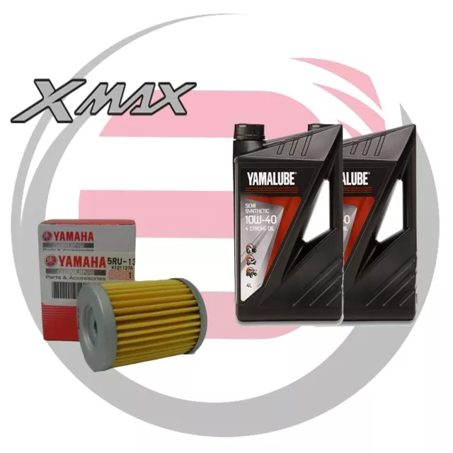 Kit Tagliando Originale Yamaha X-Max 400 2020 (Olio Yamalube + Filtro Olio) Xmax