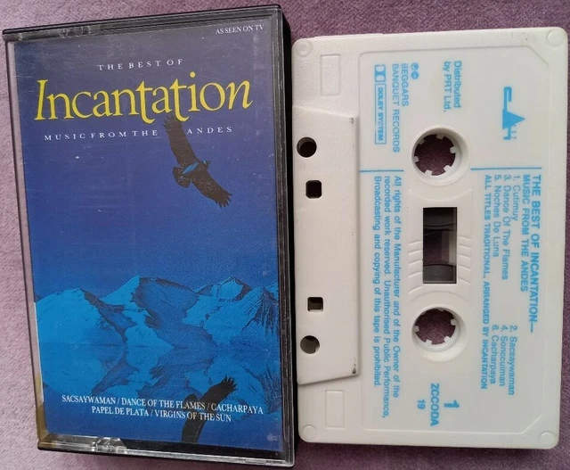Incantation the best of music from the andes cassette tape album