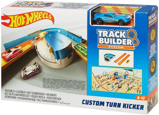 HOT WHEELS FPG95 Track Builder Custom Turn Kicker Curve Accessory