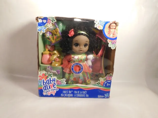 baby alive Once upon a baby 15+ sounds Forest Mia New (Box has Damage)