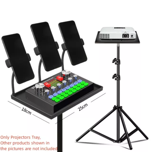 Universal Tripod Stand for Projectors and Monitors with Practical Tray