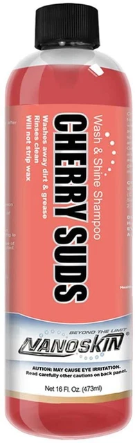 NanoSkin NA-CSS16 CHERRY SUDS Wash & Shine Shampoo for Car/Auto Washing 16oz