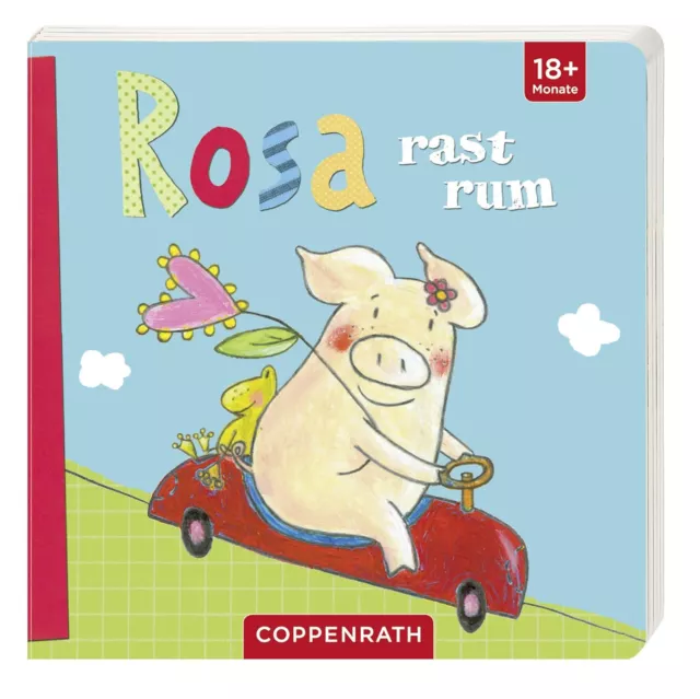 Kinderbuch Rosa rast rum ab 18 Monate Bilderbuch Kurzgeschichte Geschenk Baby ♥