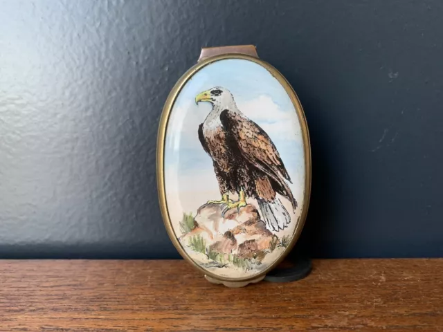 Halcyon Days Bald Eagle Enamel Box Limited Edition World Wildlife Collection