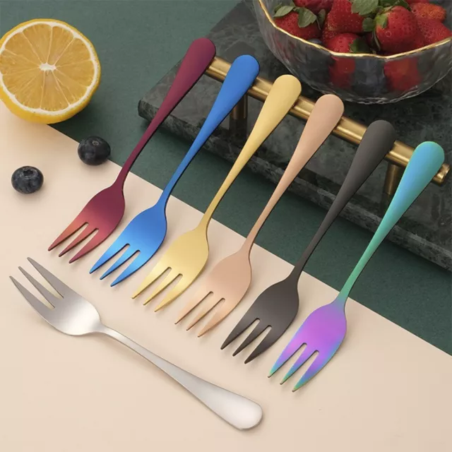 Stainless Steel Forks Set for Appetizers and Small Desserts (8 Pieces)
