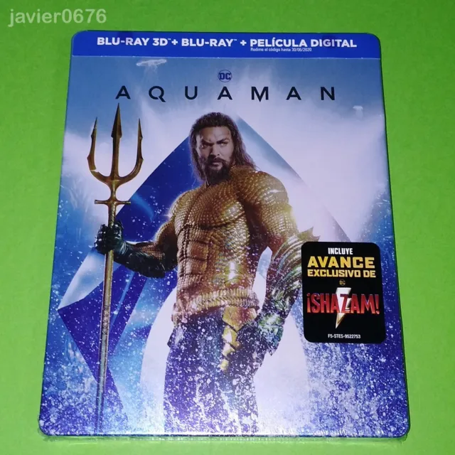 Aquaman Blu-Ray 3D + Blu-Ray Nuevo Y Precintado Edicion Steelbook