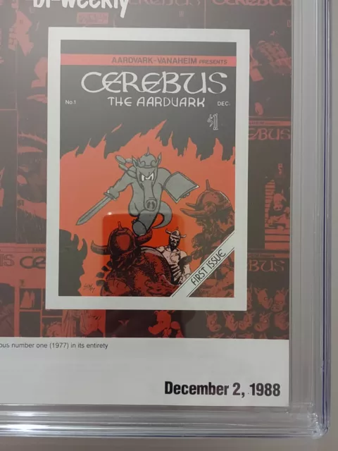 Cerebus Bi-Weekly 1 CGC 9.2 NM- (Aardvark-Vanaheim, 12/1988, Dave Sim, Slabbed) 5