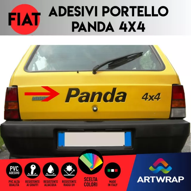 Adesivo Stickers FIAT PANDA 4X4 TREKKING OFF ROAD FUORISTRADAB Cofano