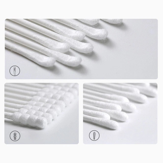 400 PIEZAS/2 cajones de papel protoplasma hisopo de algodón accesorios de maquillaje blancos