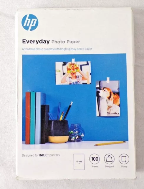 Pack de 100 piper photo Everyday HP 10 x 15 cm pour INKJET printers