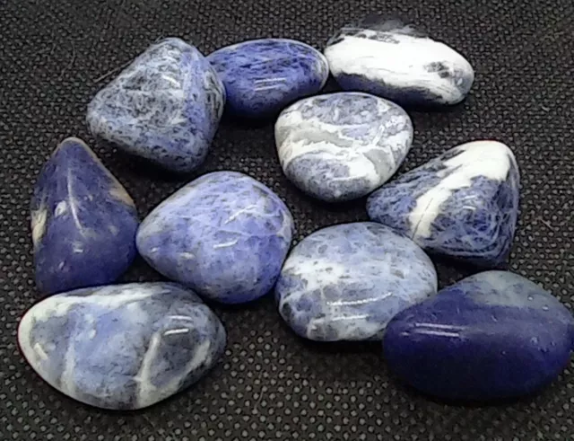 minerali sodalite blu Burattato  cristalloterapia  burattati