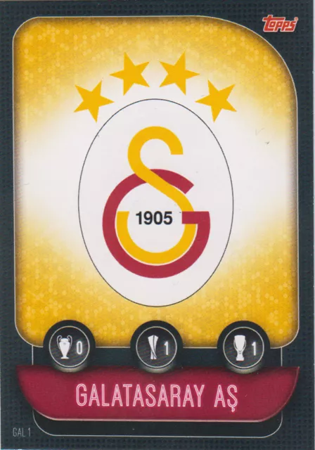 Topps Champions League 19 20 2019 2020 GAL1  Galatasaray Istanbul Club Badge