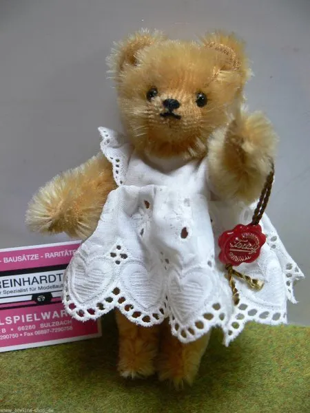 HB 31 Hermann Bamberg Teddy mit Kleid ca.15 cm limitiert Karton m.Lagerspuren